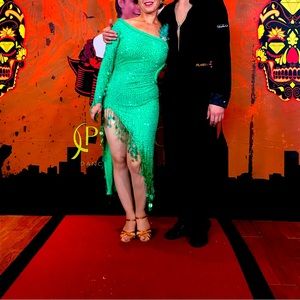 Latin/rhythm ballroom dress size 6-10
